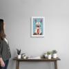 imageThe Novogratz Pom Pom Llama I White Framed Art Print 15quotx21quotx1quotWhite Frame