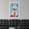 imageThe Novogratz Pom Pom Llama I White Framed Art Print 15quotx21quotx1quotWhite Frame