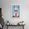 imageThe Novogratz Pom Pom Llama I White Framed Art Print 15quotx21quotx1quotWhite Frame