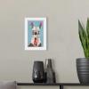 imageThe Novogratz Pom Pom Llama I White Framed Art Print 15quotx21quotx1quotWhite Frame