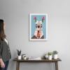 imageThe Novogratz Pom Pom Llama I White Framed Art Print 15quotx21quotx1quotWhite Frame