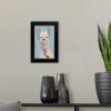 imageThe Novogratz Pom Pom Llama II White Framed Art Print 15quotx21quotx1quotBlack Frame