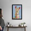 imageThe Novogratz Pom Pom Llama III White Framed Art Print 15quotx21quotx1quotBlack Frame