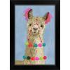 imageThe Novogratz Pom Pom Llama III White Framed Art Print 15quotx21quotx1quotBlack Frame