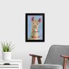 imageThe Novogratz Pom Pom Llama III White Framed Art Print 15quotx21quotx1quotBlack Frame