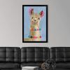 imageThe Novogratz Pom Pom Llama III White Framed Art Print 15quotx21quotx1quotBlack Frame