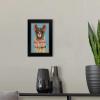 imageThe Novogratz Pom Pom Llama IV White Framed Art Print 15quotx21quotx1quotBlack Frame
