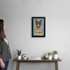 imageThe Novogratz Pom Pom Llama IV White Framed Art Print 15quotx21quotx1quotBlack Frame