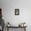 imageThe Novogratz Pom Pom Llama IV White Framed Art Print 15quotx21quotx1quotBlack Frame