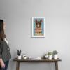 imageThe Novogratz Pom Pom Llama IV White Framed Art Print 15quotx21quotx1quotWhite Frame