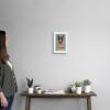 imageThe Novogratz Pom Pom Llama IV White Framed Art Print 15quotx21quotx1quotWhite Frame