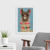 imageThe Novogratz Pom Pom Llama IV White Framed Art Print 15quotx21quotx1quotWhite Frame