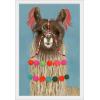 imageThe Novogratz Pom Pom Llama IV White Framed Art Print 15quotx21quotx1quotWhite Frame