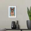 imageThe Novogratz Pom Pom Llama IV White Framed Art Print 15quotx21quotx1quotWhite Frame