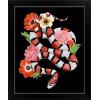 imageThe Novogratz Red Sweet Serpent II White Framed Art Print 15quotx18quotx1quotBlack Frame