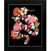 imageThe Novogratz Red Sweet Serpent II White Framed Art Print 15quotx18quotx1quotBlack Frame