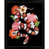 imageThe Novogratz Red Sweet Serpent II White Framed Art Print 15quotx18quotx1quotBlack Frame