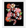 imageThe Novogratz Red Sweet Serpent II White Framed Art Print 15quotx18quotx1quotWhite Frame