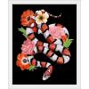 imageThe Novogratz Red Sweet Serpent II White Framed Art Print 15quotx18quotx1quotWhite Frame