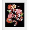 imageThe Novogratz Red Sweet Serpent II White Framed Art Print 15quotx18quotx1quotWhite Frame