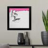 imageThe Novogratz Spaceman II White Framed Art Print 15quotx15quotx1quotBlack Frame