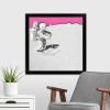 imageThe Novogratz Spaceman II White Framed Art Print 15quotx15quotx1quotBlack Frame