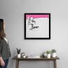 imageThe Novogratz Spaceman II White Framed Art Print 15quotx15quotx1quotBlack Frame