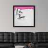 imageThe Novogratz Spaceman II White Framed Art Print 15quotx15quotx1quotBlack Frame