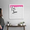 imageThe Novogratz Spaceman II White Framed Art Print 15quotx15quotx1quotWhite Frame