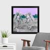 imageThe Novogratz Spaceman IV White Framed Art Print 15quotx15quotx1quotBlack Frame