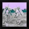 imageThe Novogratz Spaceman IV White Framed Art Print 15quotx15quotx1quotBlack Frame