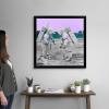 imageThe Novogratz Spaceman IV White Framed Art Print 15quotx15quotx1quotBlack Frame