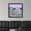 imageThe Novogratz Spaceman IV White Framed Art Print 15quotx15quotx1quotBlack Frame