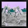 imageThe Novogratz Spaceman IV White Framed Art Print 15quotx15quotx1quotBlack Frame
