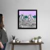 imageThe Novogratz Spaceman IV White Framed Art Print 15quotx15quotx1quotBlack Frame