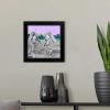 imageThe Novogratz Spaceman IV White Framed Art Print 15quotx15quotx1quotBlack Frame