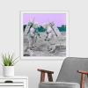 imageThe Novogratz Spaceman IV White Framed Art Print 15quotx15quotx1quotWhite Frame
