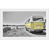imageThe Novogratz Vintage Camping White Framed Art Print 17quotx11quotx1quotWhite Frame