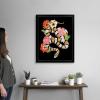 imageThe Novogratz Yellow Sweet Serpent II White Framed Art Print 15quotx18quotx1quotBlack Frame