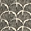 imageTempaper x Novogratz Waverly White Feather Palm Removable Peel and Stick Wallpaper 205 in X 165 ft Made in The USAZebra Black