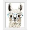 imageThe Novogratz Calculating Llama I White Framed Art Print 15quotx19quotx1quotWhite Frame