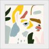 imageThe Novogratz Color Block Llama III White Framed Art Print 15quotx15quotx1quotWhite Frame