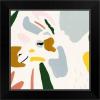 imageThe Novogratz Color Block Llama IV White Framed Art Print 15quotx15quotx1quotBlack Frame