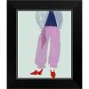 imageThe Novogratz Color Me Stripes II White Framed Art Print 15quotx18quotx1quotBlack Frame