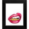 imageThe Novogratz Mouth Full of Metal II White Framed Art Print 15quotx18quotx1quotBlack Frame