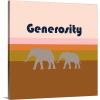 imageThe Novogratz Novogratz Values  Generosity Canvas Wall Art Print 12quotx12quotx125quot30L x 30W