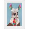 imageThe Novogratz Pom Pom Llama I White Framed Art Print 15quotx21quotx1quotWhite Frame