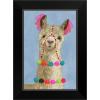 imageThe Novogratz Pom Pom Llama III White Framed Art Print 15quotx21quotx1quotBlack Frame