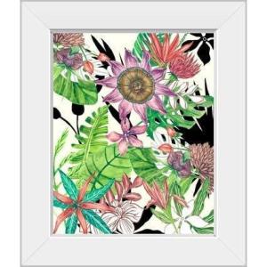 imageThe Novogratz Botanic Abundance I White Framed Art Print 15quotx18quotx1quotWhite Frame