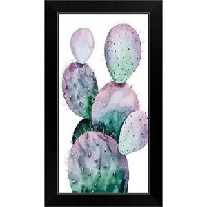 imageThe Novogratz Midnight Cactus II White Framed Art Print 13quotx23quotx1quotBlack Frame